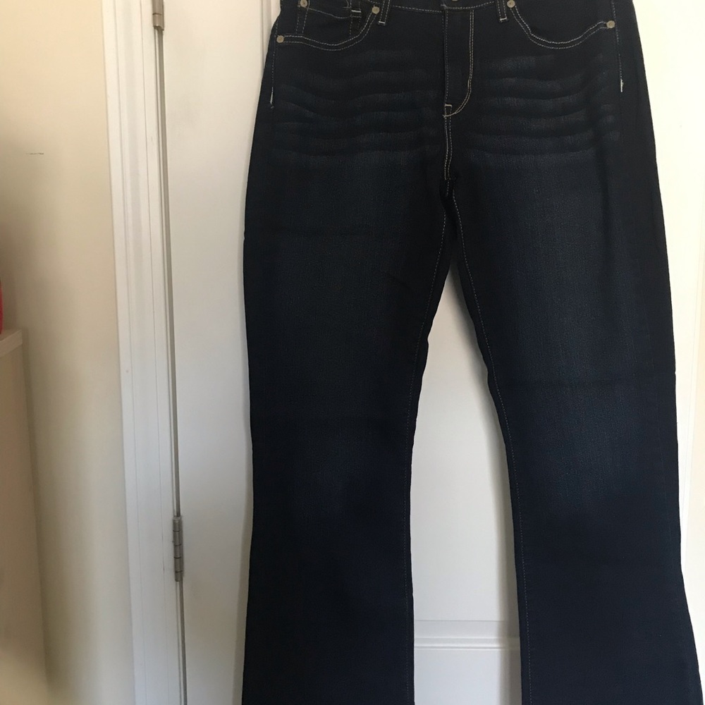 Jeans, Levi straus, boot cut, inseam 33, stretchy, brand new, with tags.